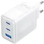 Cargador de Pared GaN Vention FERW0-EU/ 2xUSB Tipo-C/ 1xUSB/ 65W