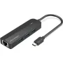 Hub USB Tipo-C Vention TGPBB/ 3xUSB/ 1xRJ45/ 1xMicro B PD