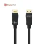 Cable DisplayPort 1.4 8K Nanocable 10.15.2501-L150/ DisplayPort Macho - DisplayPort Macho/ 1.5m/ Certificado/ Negro