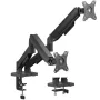 Soporte de Mesa con Contrapeso para 2 Monitores Aisens DT32TSR-357/ Giratorio/ Inclinable/ hasta 9kg