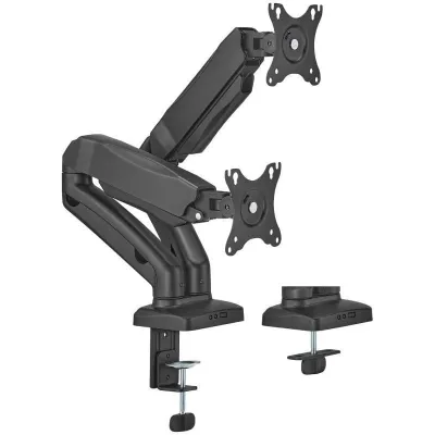 Soporte de Mesa con Contrapeso para 2 Monitores o TV Aisens DT32TSR-221/Giratorio/ Inclinable/ hasta 9kg