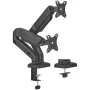 Soporte de Mesa con Contrapeso para 2 Monitores o TV Aisens DT32TSR-221/Giratorio/ Inclinable/ hasta 9kg