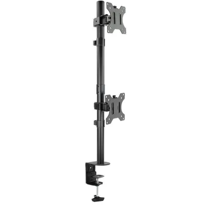 Soporte de Mesa para 2 Monitores TooQ DB1233TNV-B/ Giratorio/ Inclinable/ hasta 8kg