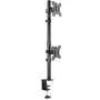 Soporte de Mesa para 2 Monitores TooQ DB1233TNV-B/ Giratorio/ Inclinable/ hasta 8kg