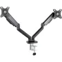 Soporte de Mesa para 2 Monitores TooQ DB5132TNR-B/ Giratorio/ Inclinable/ hasta 9kg