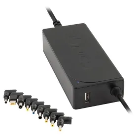 Cargador de Portátil NGS W-70W/ 1xUSB/ 70W/ Automático/ 9 Conectores/ Voltaje 18.5-20V