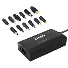 Cargador de Portátil TooQ TQLC-100BS01M/ 1xUSB/ 100W/ Manual/ 12 Conectores/ Voltaje 12-24V
