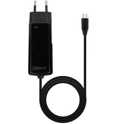 Cargador de Portátil GaN TooQ TQLC-USBCGAN100PD-C USB Tipo-C/ 45W/ Automático/ Voltaje 5-20V