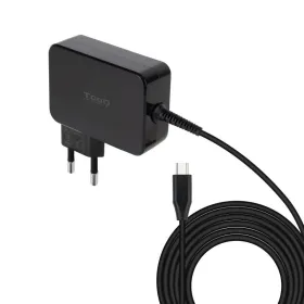 Cargador de Portátil GaN TooQ TQLC-USBCGAN90PD/ 1xUSB Tipo-C/ 90W/ Automático/ Voltaje 5-20V