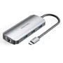 Docking USB Tipo-C Vention TOHHB/ 1xHDMI 4K/ 3xUSB/ 1xRJ45/ 1xUSB Tipo-C PD/ Gris