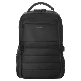 Mochila Vention KRKB0 para Portátiles hasta 17'/ 20L/ Impermeable/ Puerto USB/ Antirrobo/ Negra