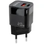 Cargador de Pared TooQ TQWC-QCPD20/ 1xUSB Tipo-C/ 1xUSB/ 20W