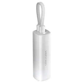 Powerbank 5000mAh Vention FHWM0/ 20W/ Gris/ Incluye Cable USB Tipo-C y Lightning