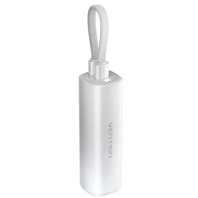 Powerbank 5000mAh Vention FHWM0/ 20W/ Gris/ Incluye Cable USB Tipo-C y Lightning
