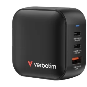 Cargador de Pared Universal GaN para Viaje Verbatim Mini GaN Wall Charger/ 2xUSB Tipo-C/ 1xUSB/ 70W