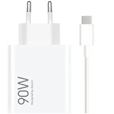 Cargador de Pared GaN Xiaomi 90W HyperCharge Combo (Type-A)/ 1xUSB + Cable USB Tipo-C/ 90W