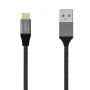 Cable USB 3.1 Tipo-C Aisens A107-0630/ USB Tipo-C Macho - USB Macho/ 10Gbps/ 50cm/ Gris