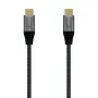 Cable USB 3.2 Tipo-C Aisens A107-0634 20GBPS 5A 100W/ USB Tipo-C Macho - USB Tipo-C Macho/ Hasta 100W/ 20Gbps/ 2m/ Gris