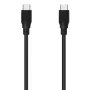 Cable USB 3.2 Tipo-C Aisens A107-0704 20GBPS 5A 100W/ USB Tipo-C Macho - USB Tipo-C Macho/ Hasta 100W/ 20Gbps/ 2m/ Negro