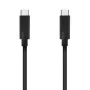 Cable USB 3.2 Tipo-C Aisens A107-0705 10GBPS 5A 100W/ USB Tipo-C Macho - USB Tipo-C Macho/ Hasta 100W/ 10Gbps/ 3m/ Negro