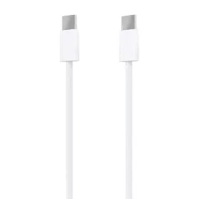 Cable USB 2.0 Tipo-C Aisens A107-0856/ USB Tipo-C Macho - USB Tipo-C Macho/ Hasta 60W/ 480Mbps/ 2m/ Blanco