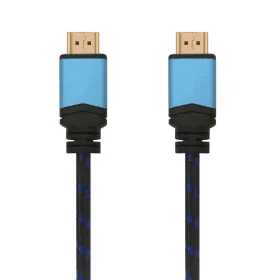 Cable HDMI 2.0 4K Aisens A120-0358/ HDMI Macho - HDMI Macho/ 3m/ Negro/ Azul