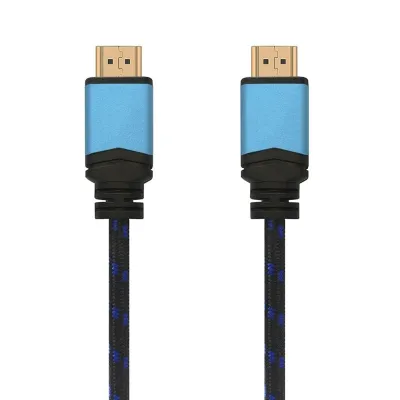 Cable HDMI 2.0 4K Aisens A120-0359/ HDMI Macho - HDMI Macho/ 5m/ Negro y Azul
