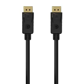 Cable DisplayPort 1.2 4K Aisens A124-0548/ DisplayPort Macho - DisplayPort Macho/ Hasta 5W/ 2300Mbps/ 50cm/ Negro