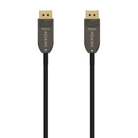 Cable DisplayPort 1.4 AOC 8K Aisens A155-0607/ DisplayPort Macho - DisplayPort Macho/ 15m/ Negro