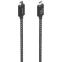 Cable USB 4.0 Tipo-C Aisens A156-0868/ USB Tipo-C Macho - USB Tipo-C Macho/ Hasta 240W/ 40Gbps/ 1.5m/ Gris