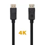 Cable DisplayPort 1.2 4K Aisens A124-0455/ DisplayPort Macho - DisplayPort Macho/ 1m/ Negro
