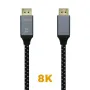 Cable DisplayPort 1.4 8K Aisens A149-0434/ DisplayPort Macho - DisplayPort Macho/ 50cm/ Negro Gris
