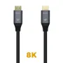 Cable HDMI 2.1 8K Aisens A150-0426/ HDMI Macho - HDMI Macho/ 1m/ Gris Negro