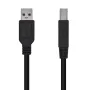 Cable USB 3.0 Impresora Aisens A105-0445/ USB Tipo-B Macho - USB Macho/ 5Gbps/ 3m/ Negro