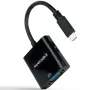 Cable Conversor Nanocable 10.16.4101-BK/ USB Tipo-C Macho - VGA Hembra/ 10cm/ Negro