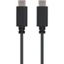 Cable USB 2.0 Tipo-C Nanocable 10.01.2301/ USB Tipo-C Macho - USB Tipo-C Macho/ 480Mbps/ 1m/ Negro