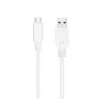 Cable USB 3.1 Tipo-C Nanocable 10.01.4001-W/ USB Tipo-C Macho - USB Macho/ 10Gbps/ 1m/ Blanco