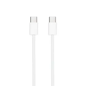 Cable USB 2.0 Tipo-C Nanocable 10.01.6001-CO/ USB Tipo-C Macho - USB Tipo-C Macho/ Hasta 60W/ 480Mbps/ 1m/ Blanco