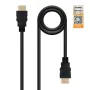 Cable HDMI 2.0 4K Nanocable 10.15.3600/ HDMI Macho - HDMI Macho/ 50cm/ Certificado/ Negro