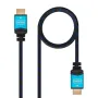 Cable HDMI 2.0 4K Nanocable 10.15.3702/ HDMI Macho - HDMI Macho/ 2m/ Negro/ Azul