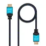 Cable HDMI 2.0 4K Nanocable 10.15.3710/ HDMI Macho - HDMI Macho/ 10m/ Negro/ Azul