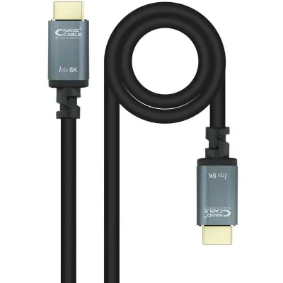 Cable HDMI 2.1 IRIS 8K Nanocable 10.15.8005/ HDMI Macho - HDMI Macho/ 5m/ Negro