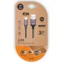 Cable USB 2.0 Tipo-C Tech One Tech TEC2023/ USB Tipo-C Macho - USB Macho/ 2m/ Gris