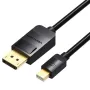 Cable DisplayPort Vention HAABG/ Mini DisplayPort Macho - DisplayPort Macho/ 1.5m/ Negro