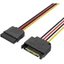 Cable Alimentación 15Pin Vention KDABY/ SATA Macho - SATA Hembra/ 30cm