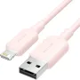 Cable USB 2.0 Lightning Vention LAMPH/ USB Macho - Lightning Macho/ 480Mbps/ 2m/ Rosa
