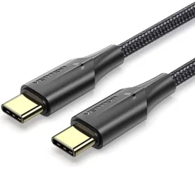 Cable USB 2.0 Tipo-C 3A Vention TAUBG/ USB Tipo-C Macho - USB Tipo-C Macho/ 480Mbps/ 1.5m/ Negro