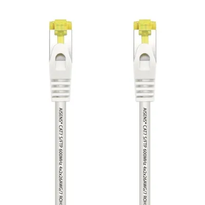 Cable de Red RJ45 SFTP Aisens A146-0490 Cat.7/ 1m/ Blanco