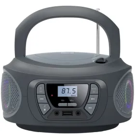Radio CD Fonestar BOOM-ONE-G/ 13W/ con Cable/ a Pilas/ Gris