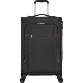 Maleta Mediana American Tourister Crosstrack Spinner Expansible 67cm/ 67.5x42x27.5cm/ 4 Ruedas/ Gris y Rojo
